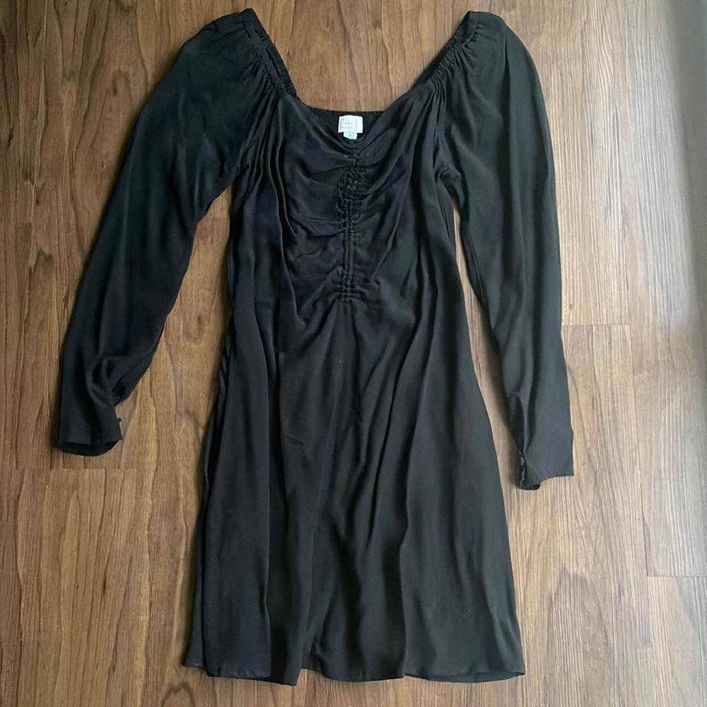 A New Day Puff Sleeve Ruched Front Dress Size S